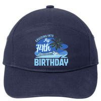 Cruise Boat Trip Vacation Cruising Into My 74th Birthday 7-Panel Snapback Hat