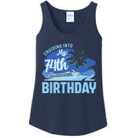 Cruise Boat Trip Vacation Cruising Into My 74th Birthday Ladies Essential Tank