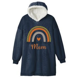 Cute Blessed To Be Called Mom Boho Rainbow Mom Grandma Gift Hooded Wearable Blanket