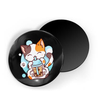 Cat Boba Tea Bubble Tea Anime Kawaii Neko Magnet