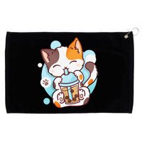 Cat Boba Tea Bubble Tea Anime Kawaii Neko Grommeted Golf Towel