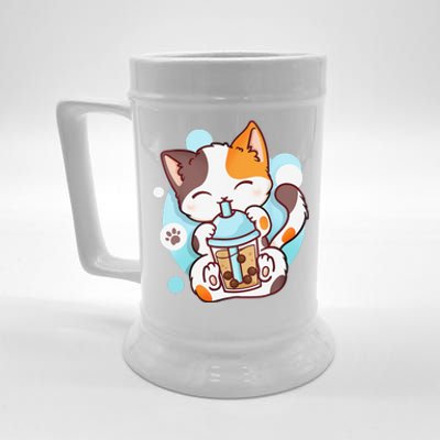 Cat Boba Tea Bubble Tea Anime Kawaii Neko Beer Stein