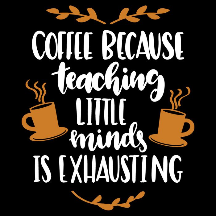 Coffee Because Teaching Little Minds Is Exhausting Apron