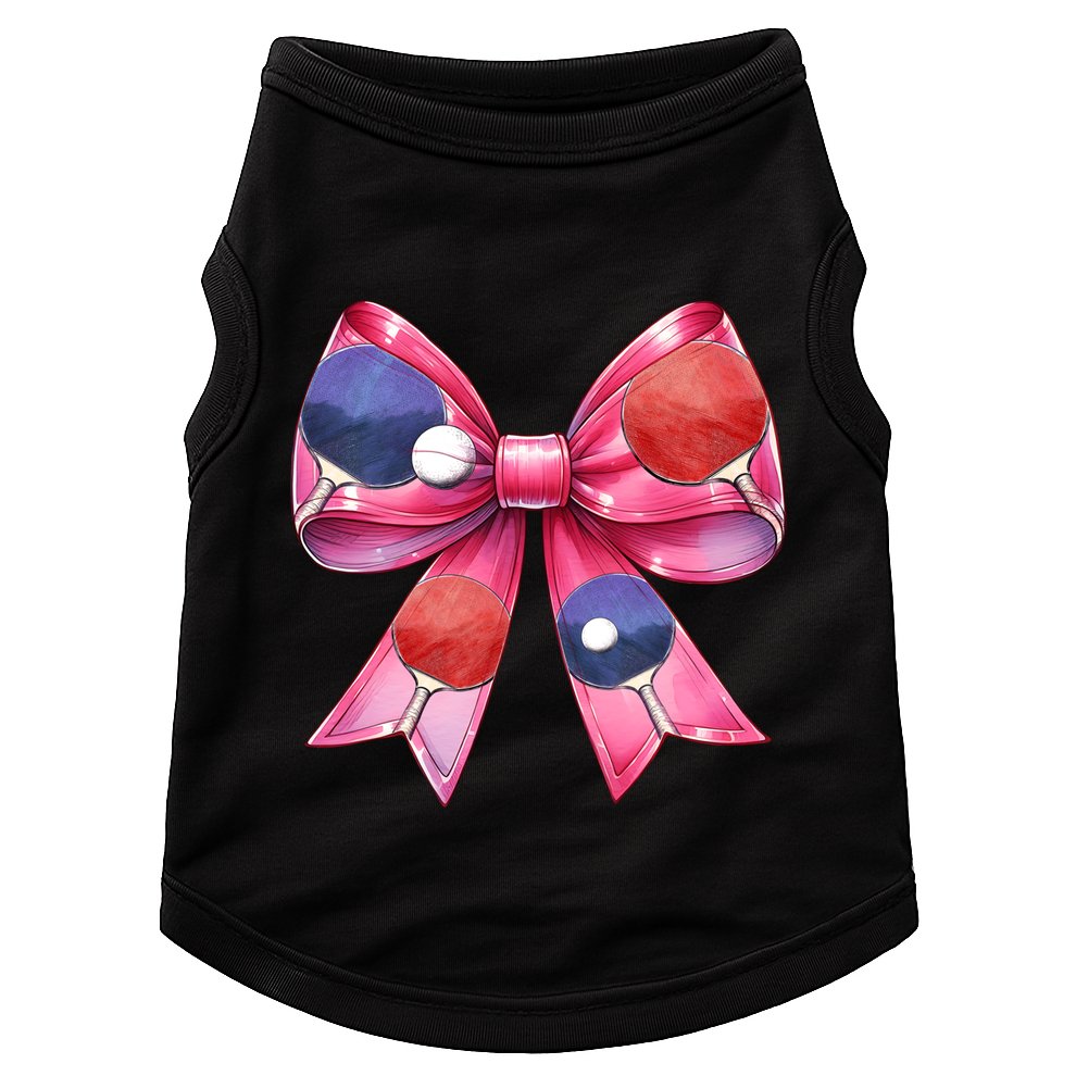 Coquette Bow Table Tennis Ping Pong Mothers Day Ribbon Mom Gift Doggie Tank