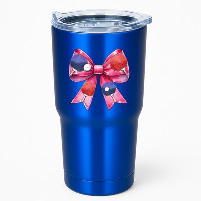 Coquette Bow Table Tennis Ping Pong Mothers Day Ribbon Mom Gift Tumbler