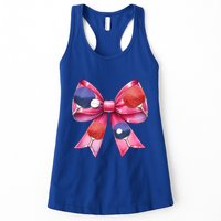 Coquette Bow Table Tennis Ping Pong Mothers Day Ribbon Mom Gift Womens Tank Top