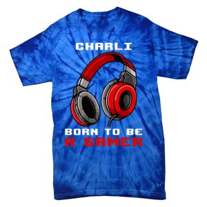 Charli Born To Be A Gamer Personalized Gift Tie-Dye T-Shirt