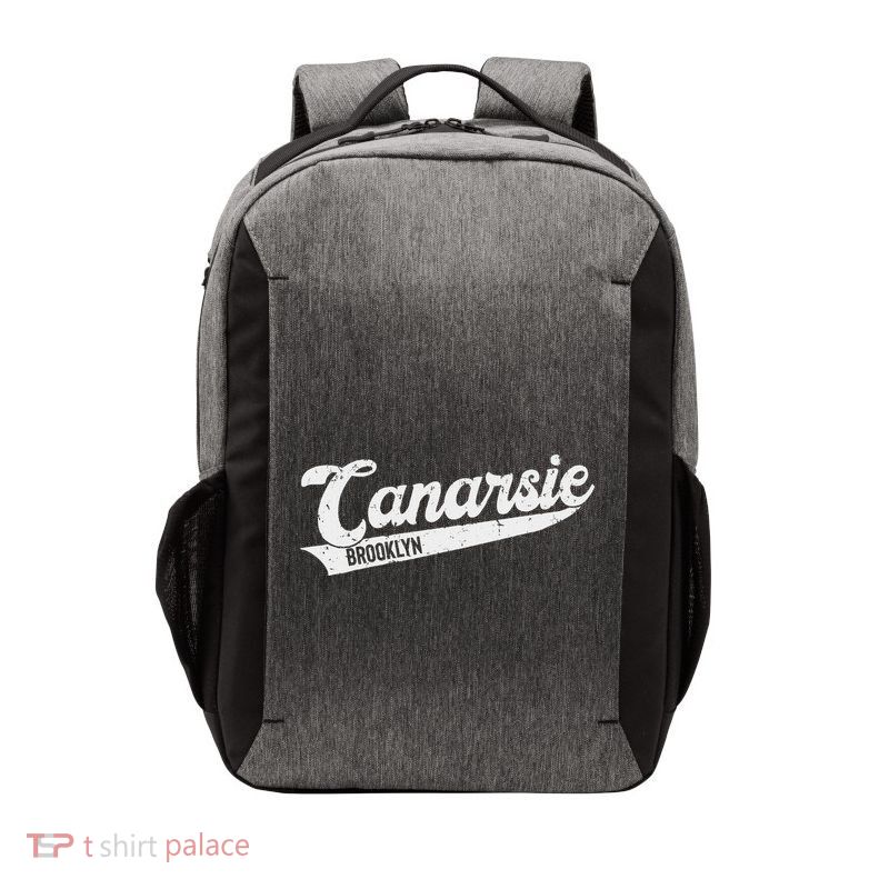 Canarsie Brooklyn Typographic Distressed Design. Vector Backpack