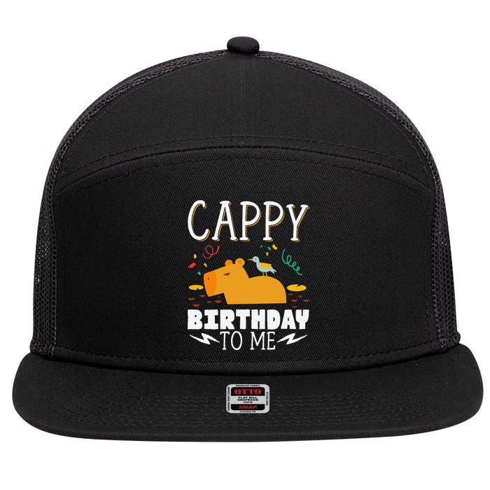 Cappy Birthday To Me Capy Birthday 7 Panel Mesh Trucker Snapback Hat