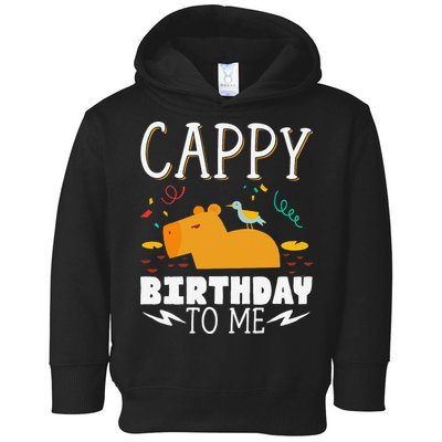 Cappy Birthday To Me Capy Birthday Toddler Hoodie