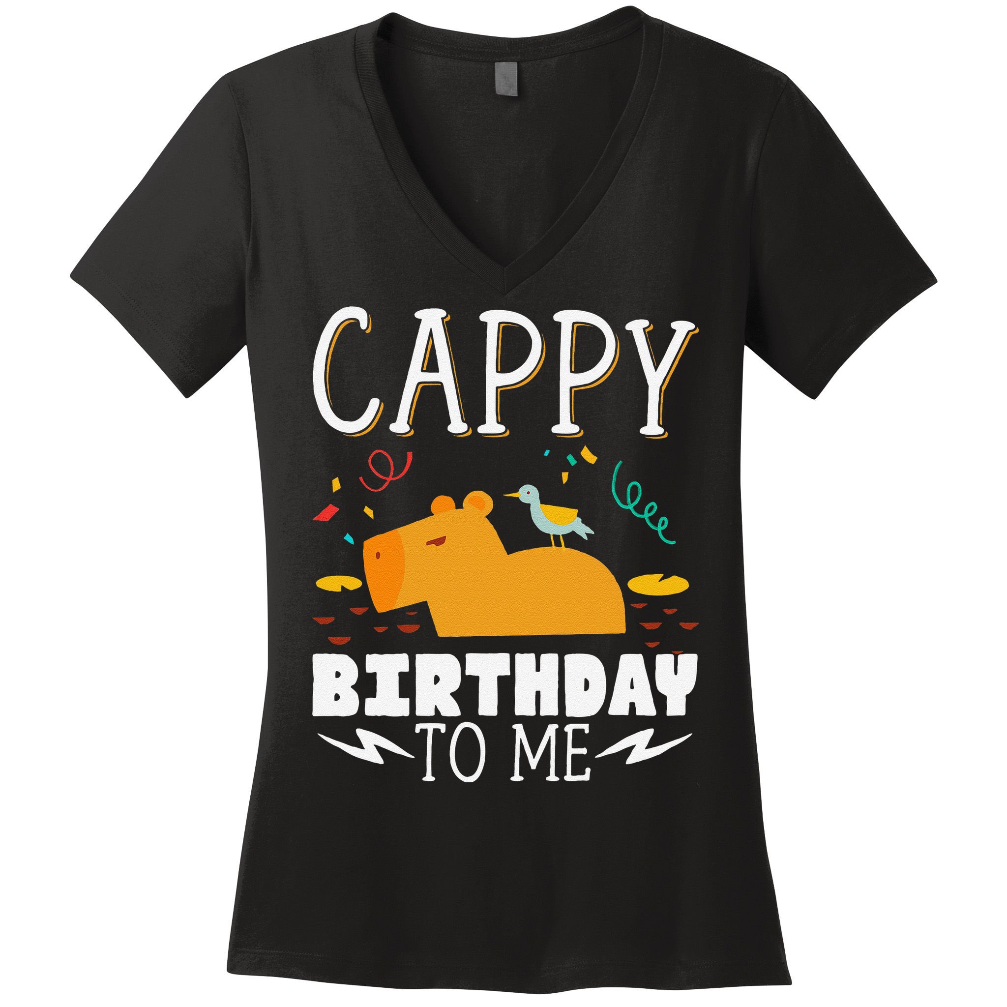 Cappy Birthday To Me Capy Birthday Women's V-Neck T-Shirt