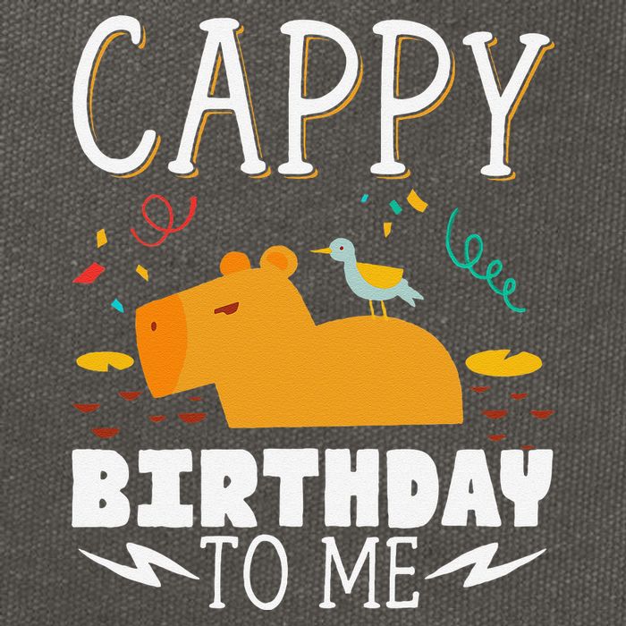 Cappy Birthday To Me Capy Birthday Cotton Canvas Backpack