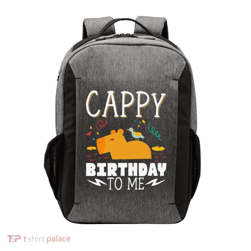 Cappy Birthday To Me Capy Birthday Vector Backpack