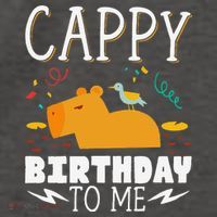 Cappy Birthday To Me Capy Birthday Vector Backpack