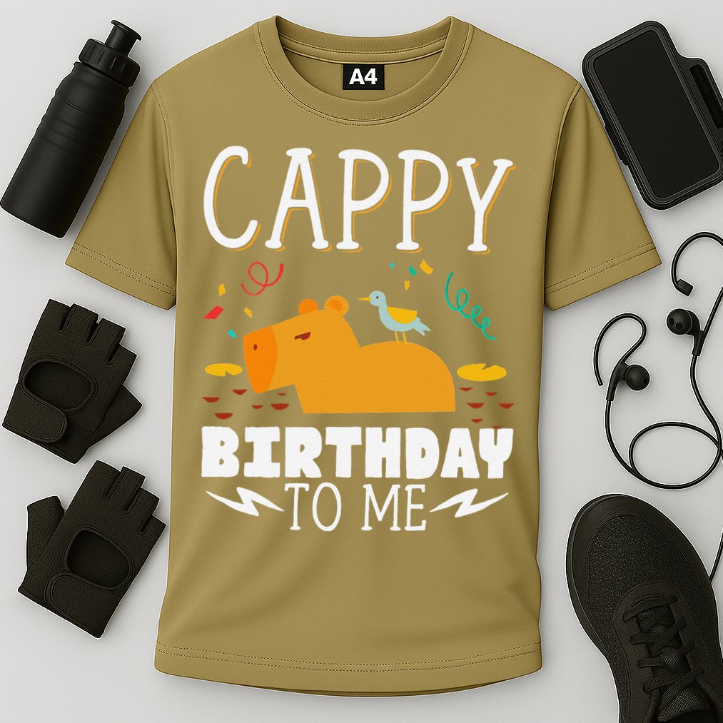 Cappy Birthday To Me Capy Birthday Cooling Performance Crew T-Shirt