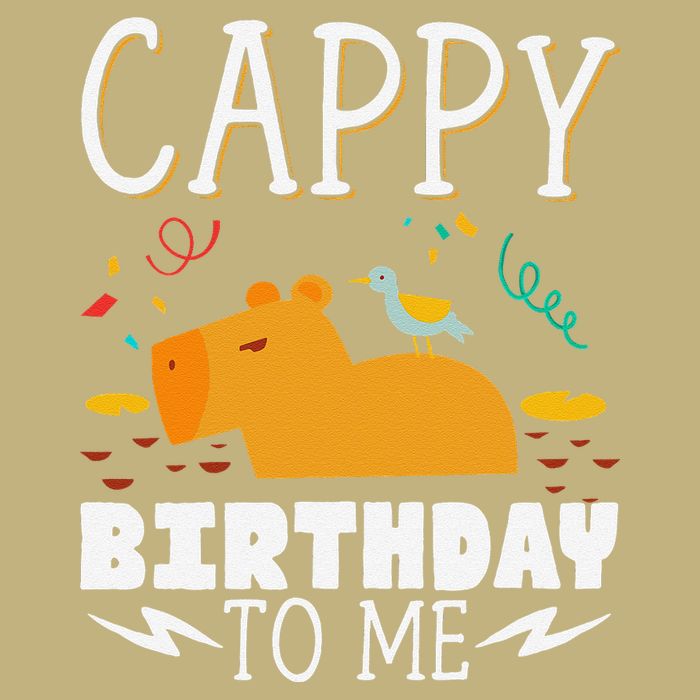 Cappy Birthday To Me Capy Birthday Button