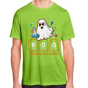 Chemistry Boo The Element Of Surprise Funny Periodic Table Gift Adult ChromaSoft Performance T-Shirt