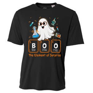 Chemistry Boo The Element Of Surprise Funny Periodic Table Gift Cooling Performance Crew T-Shirt