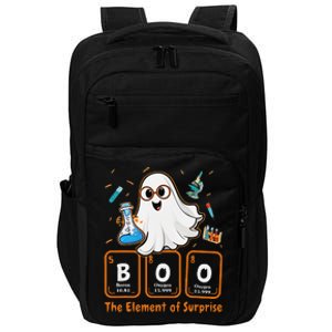 Chemistry Boo The Element Of Surprise Funny Periodic Table Gift Impact Tech Backpack