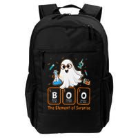 Chemistry Boo The Element Of Surprise Funny Periodic Table Gift Daily Commute Backpack