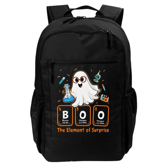 Chemistry Boo The Element Of Surprise Funny Periodic Table Gift Daily Commute Backpack