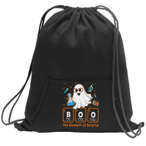 Chemistry Boo The Element Of Surprise Funny Periodic Table Gift Sweatshirt Cinch Pack Bag