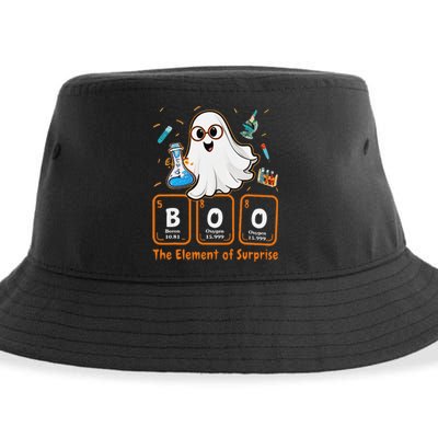 Chemistry Boo The Element Of Surprise Funny Periodic Table Gift Sustainable Bucket Hat