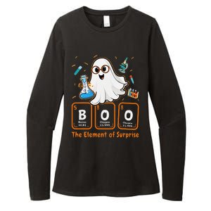 Chemistry Boo The Element Of Surprise Funny Periodic Table Gift Womens CVC Long Sleeve Shirt