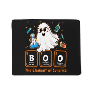 Chemistry Boo The Element Of Surprise Funny Periodic Table Gift Mousepad