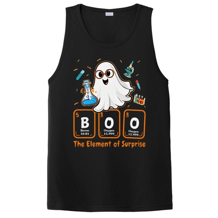 Chemistry Boo The Element Of Surprise Funny Periodic Table Gift PosiCharge Competitor Tank