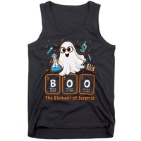 Chemistry Boo The Element Of Surprise Funny Periodic Table Gift Tank Top