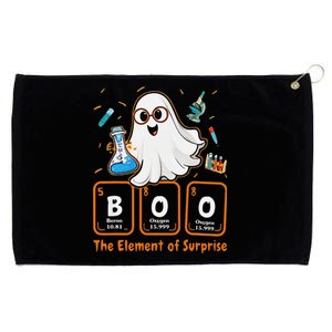 Chemistry Boo The Element Of Surprise Funny Periodic Table Gift Grommeted Golf Towel