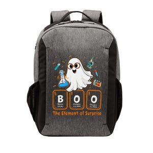 Chemistry Boo The Element Of Surprise Funny Periodic Table Gift Vector Backpack