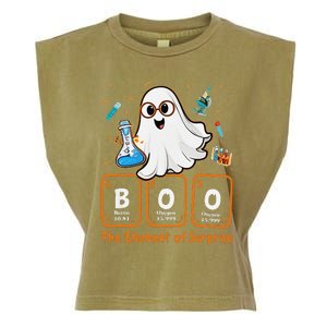 Chemistry Boo The Element Of Surprise Funny Periodic Table Gift Garment-Dyed Women's Muscle Tee