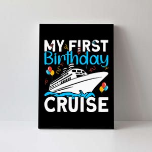 Cruising Boat Trip My Frist Birthday Cruise Canvas