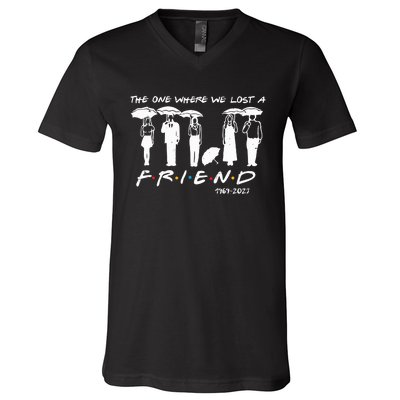 Chandler Bing The One Where We Lost A Friend Honoring V-Neck T-Shirt