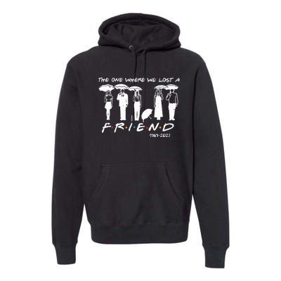 Chandler Bing The One Where We Lost A Friend Honoring Premium Hoodie