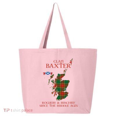 Clan Baxter Tartan Scotland Maps Saltire Lion Rampant 25L Jumbo Tote