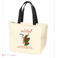 Clan Baxter Tartan Scotland Maps Saltire Lion Rampant Zip Tote Bag