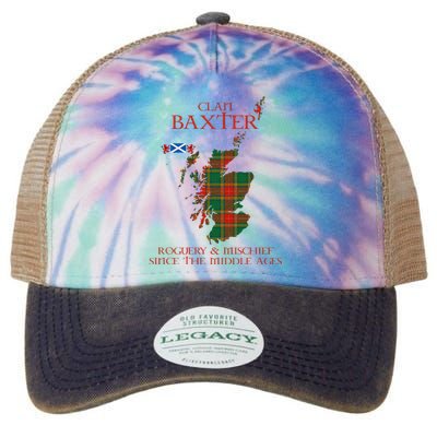 Clan Baxter Tartan Scotland Maps Saltire Lion Rampant Legacy Tie Dye Trucker Hat