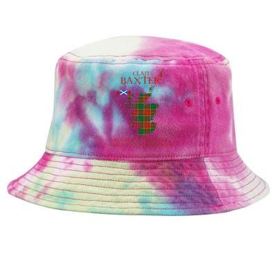 Clan Baxter Tartan Scotland Maps Saltire Lion Rampant Tie-Dyed Bucket Hat