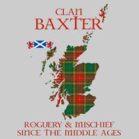Clan Baxter Tartan Scotland Maps Saltire Lion Rampant Tie-Dye T-Shirt