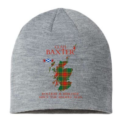 Clan Baxter Tartan Scotland Maps Saltire Lion Rampant Sustainable Beanie