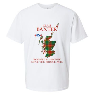 Clan Baxter Tartan Scotland Maps Saltire Lion Rampant Sueded Cloud Jersey T-Shirt