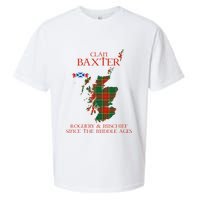 Clan Baxter Tartan Scotland Maps Saltire Lion Rampant Sueded Cloud Jersey T-Shirt