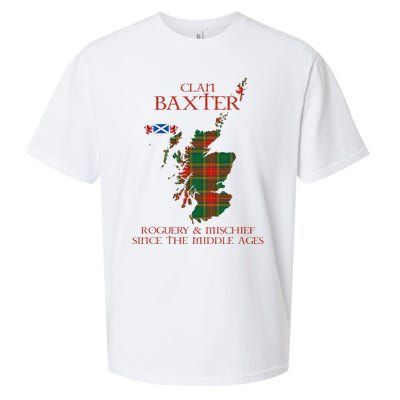 Clan Baxter Tartan Scotland Maps Saltire Lion Rampant Sueded Cloud Jersey T-Shirt