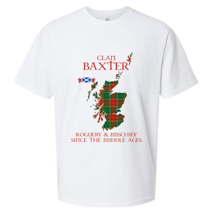 Clan Baxter Tartan Scotland Maps Saltire Lion Rampant Sueded Cloud Jersey T-Shirt