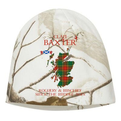 Clan Baxter Tartan Scotland Maps Saltire Lion Rampant Kati - Camo Knit Beanie