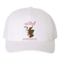 Clan Baxter Tartan Scotland Maps Saltire Lion Rampant Yupoong Adult 5-Panel Trucker Hat