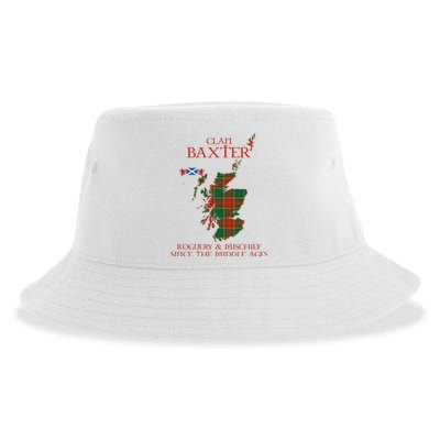 Clan Baxter Tartan Scotland Maps Saltire Lion Rampant Sustainable Bucket Hat